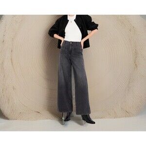 Old Navy High Rise Baggy Wide Leg Jeans LOT OF 2 )  100% Cotton Size 12 NWT